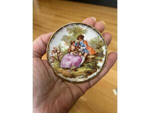 Rare Mini Vintage Fragonard Limoges France China Plate
